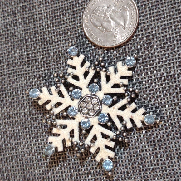 Snowflake Brooch - Picture 1 of 2
